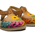 Mexican Leather Sandal K 09 Sunflower Multi