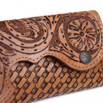 Flower Chiseled Wallet