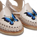 Mexican Leather Sandal K Butterfly