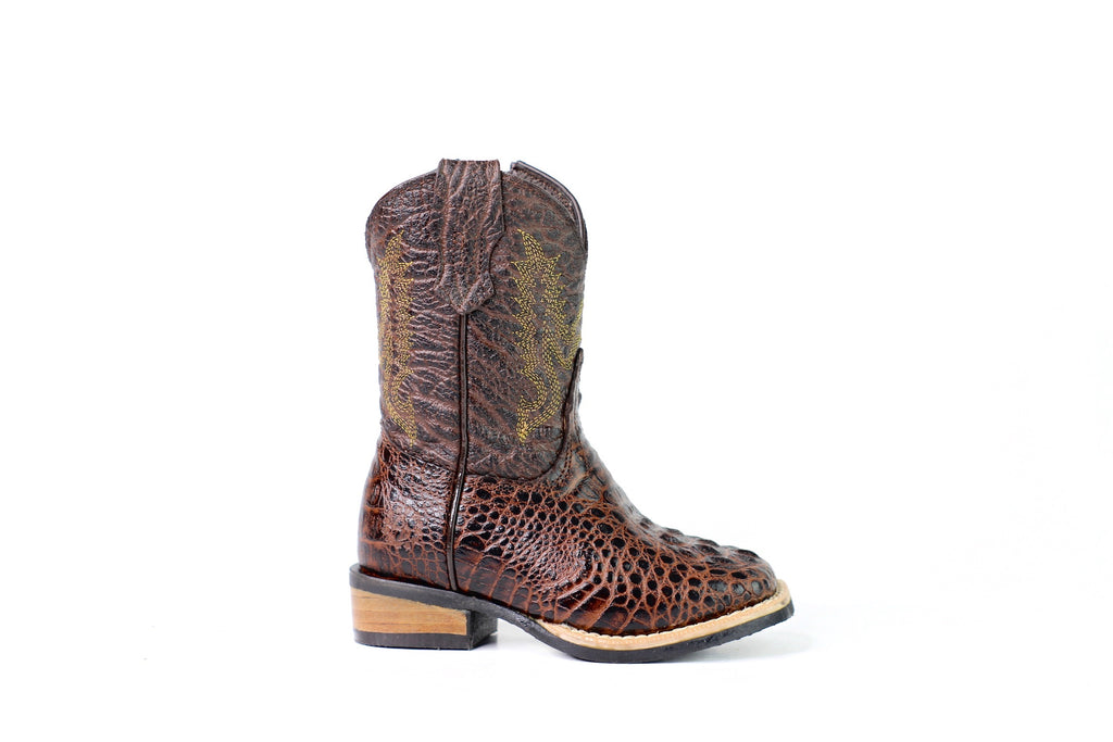 CD 319 Crocodile Print Kid Boots