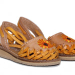 Mexican Leather Sandal K Girasol