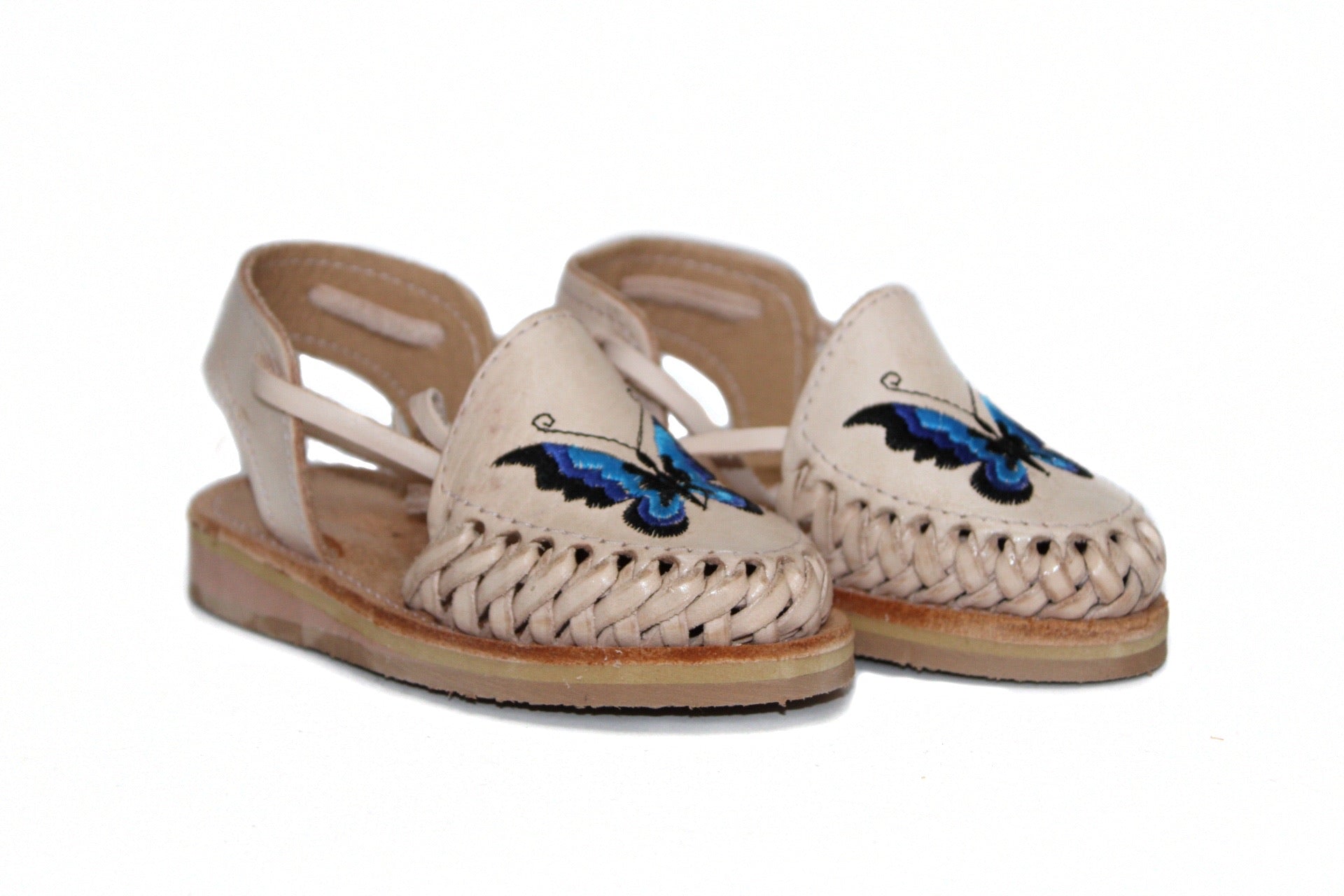 Mexican Leather Sandal K Butterfly