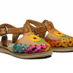 Mexican Leather Sandal K 09 Sunflower Multi